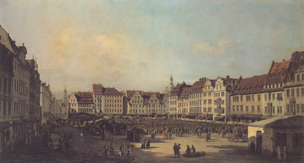 The Old Market Square in Dresden